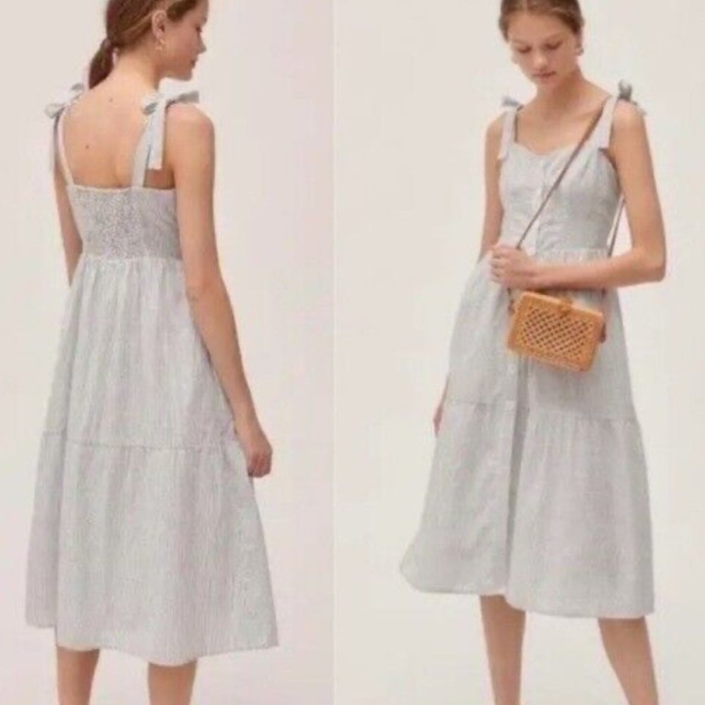 Urban Outfitters Positano Tie Strap Midi Dress